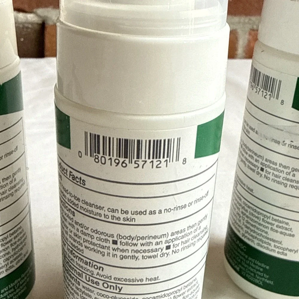 4 oz. Medline Remedy Cleanse No Rinse‎ Foam Cleanser Hypoallergenic Unscented 3